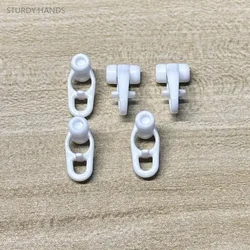 50PCS plastic old-fashioned curtain pulley, straight rail, curved rail, hook ring, roller rail accessories