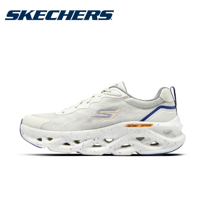 

Skechers Men Performance Running Shoes GO RUN SWIRL TECH HYPER BURST Lightweight Shock-absorbing Sneakers Men's Outdoor Trainers