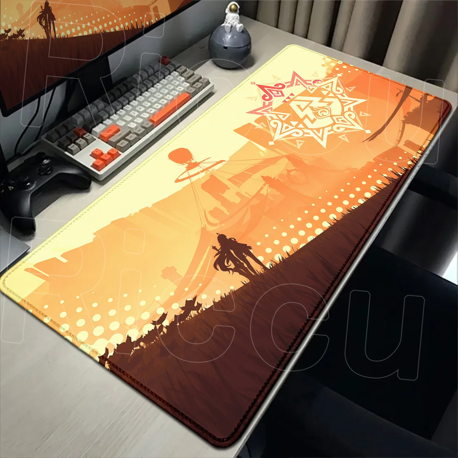 Genshin Impact Mouse Pad Computer Desk Mat Deskpad Laptop Keyboard Office Large Landscape Hot selling sizes 400x900MM Mousepad