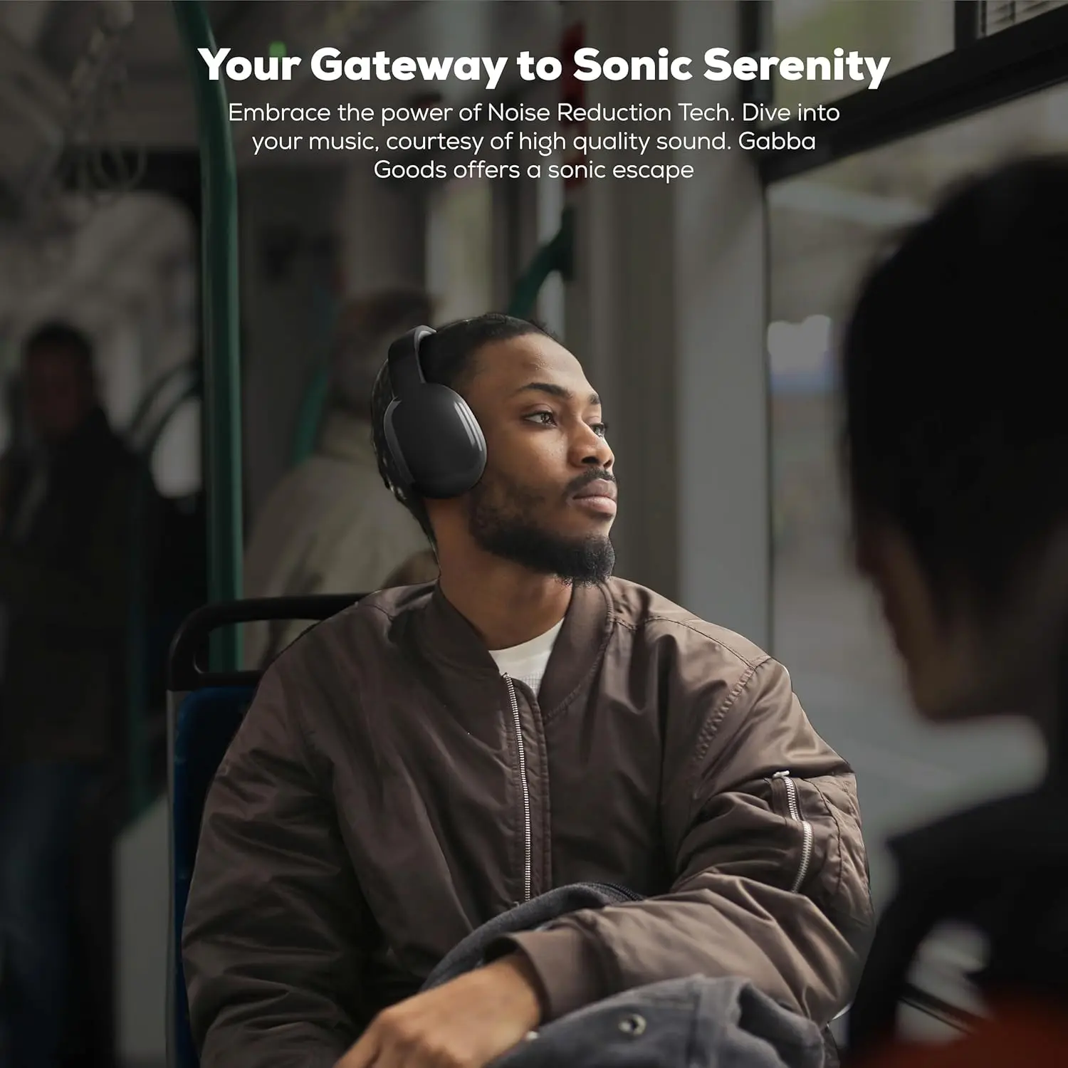 Cuffie Bluetooth wireless sopra l'orecchio Gabba Goods con microfono - Cuffie wireless - Riduzione del rumore - Bluetooth, cablate, costruite