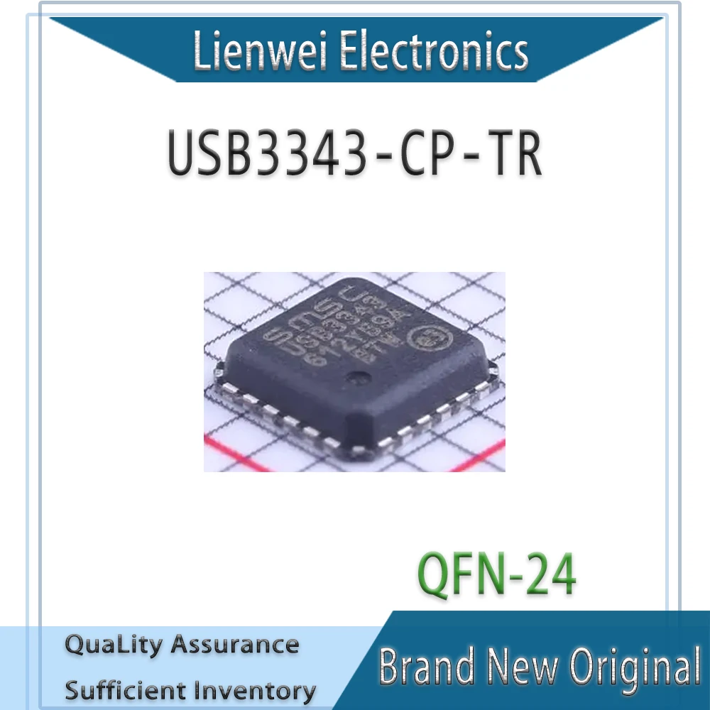

100% New Original USB3343 USB3343-CP-TR IC Chipset QFN-24