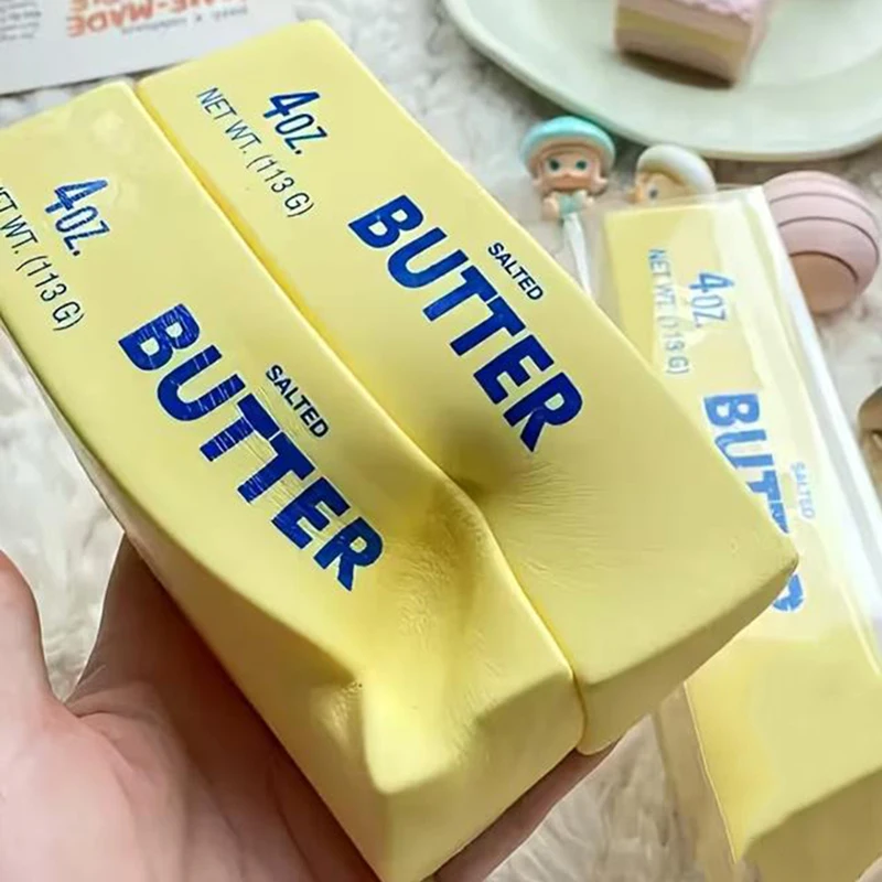 버터 스퀴시 말랑이 스퀴시 장난감 안티 스트레스 스퀴즈 장난감 버터 초콜릿 스틱 피젯 장난... - 3