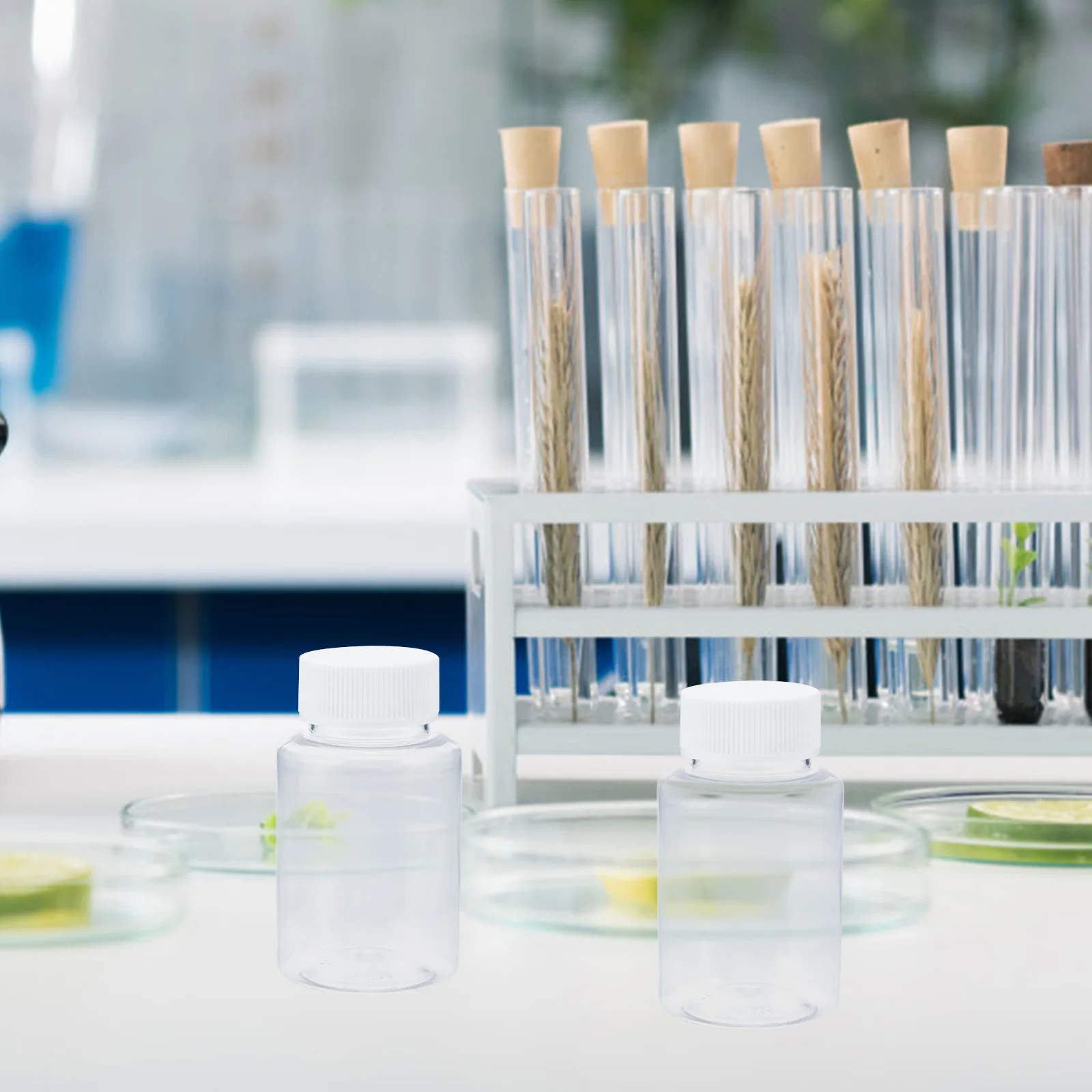 

6Pcs Oil Sample Bottles Transparent Corrosion Resistant for Accurate Oil Analysis Sealed Storage Vials Bottle with Caps