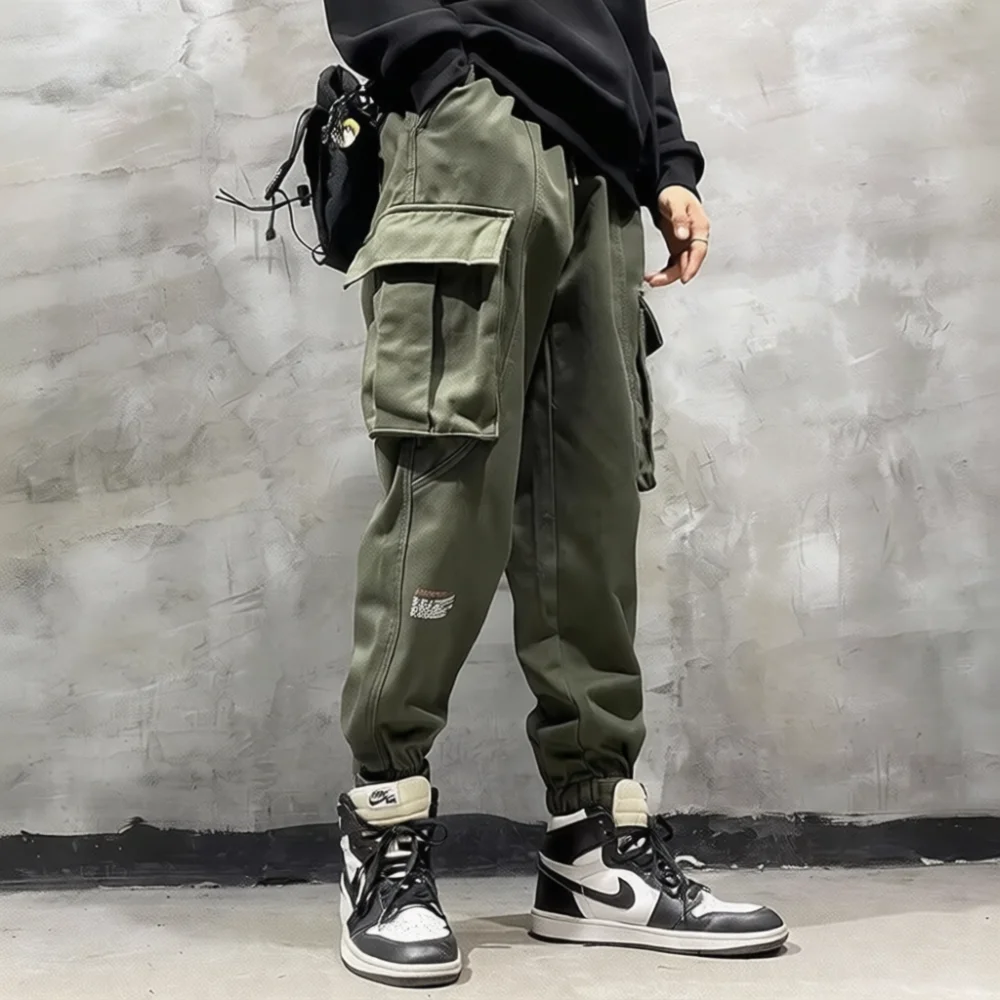 Street Fashion In Japanese - 남성 카고 조거 팬츠 일본 스타일