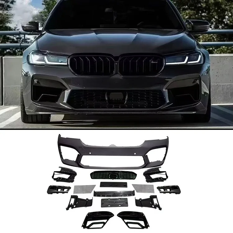 

For G30 Upgrade Old to New G30 LCI M5 Style Body Kit Front Car Bumper With Grill