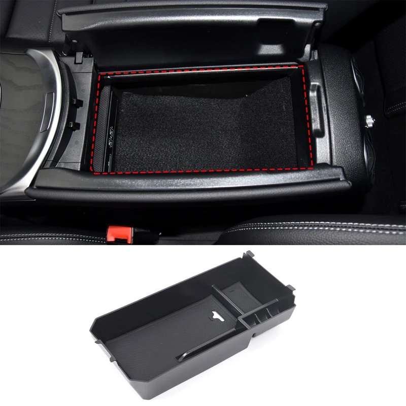 Auto-Armlehnen-Aufbewahrungsbox, zentrale Steuerkonsole, versteckte Aufbewahrungsbox, Auto-Organizer für Mercedes Benz C G Klasse W205 W204 W463 2015-2021