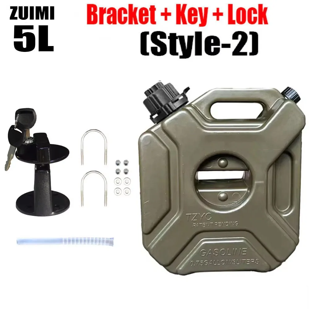 3/5L Kinderslot Motoraccessoires Brandstoftank Benzineblikjes Vaten Kan Gas Reservecontainer Antistatische Jerrycan Brandstoftank