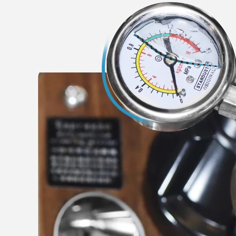 Máquina De Espresso Manual De Aço Inoxidável, Camping Cafeteira, Portafilter, Base De Madeira, Café Italiano Ao Ar Livre, 58mm