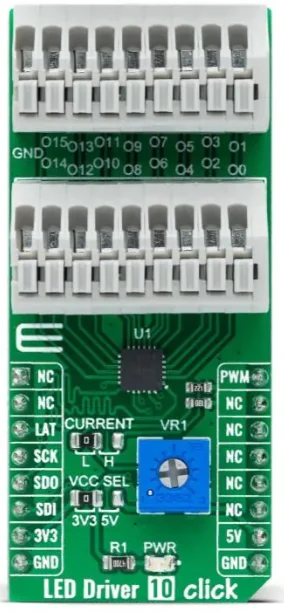 

MIKROE-4787 LED 10 the Click lighting development tools LED Driver