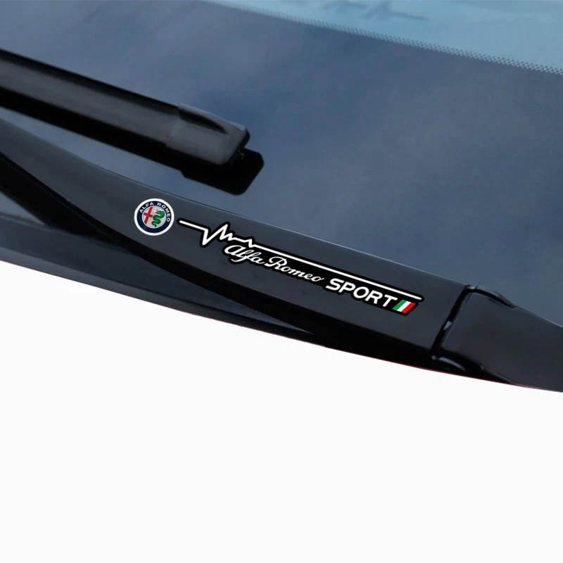 Alfa Romeo Ruitenwisser Stickers - Montage op achterwisser