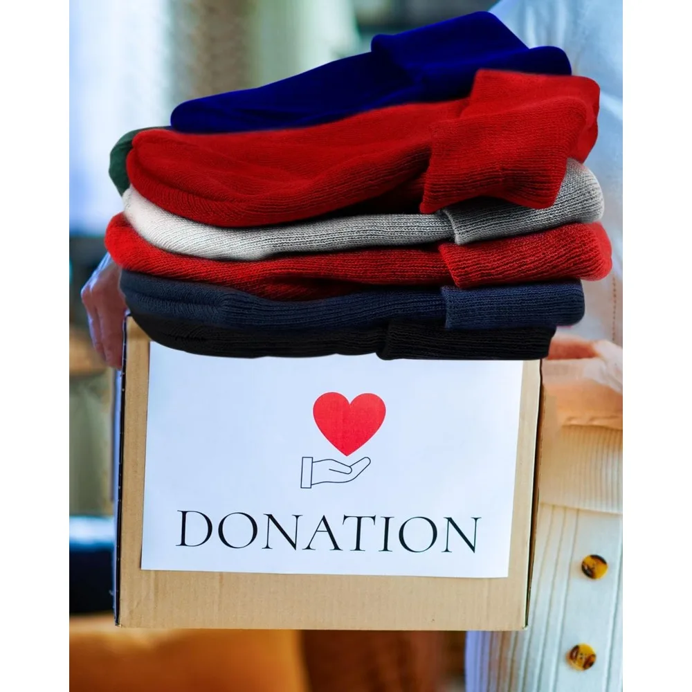 مجموعة بيني وقفازات شتوية للجنسين، مجموعة كومبو من القبعة والقفازات الحرارية المكونة من 120 قطعة، مثالية للتبرعات والخيرية والمنزل