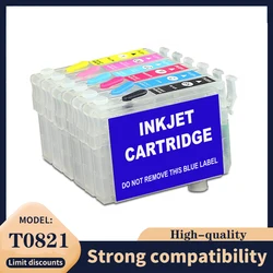 T082N T0821N-T0826N Refillable Ink Cartridge For Epson Stylus R270 R390 TX650 T50 T59 RX590 TX700W TX800W TX720 TX700 printer