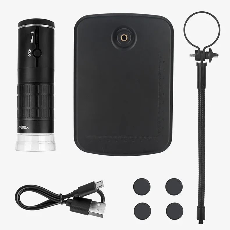

For 3 In 1 USB 50X-1000X Digital Smart Touch Biological Microscope Monocular Endoscope Magnifier Electron Microscopio