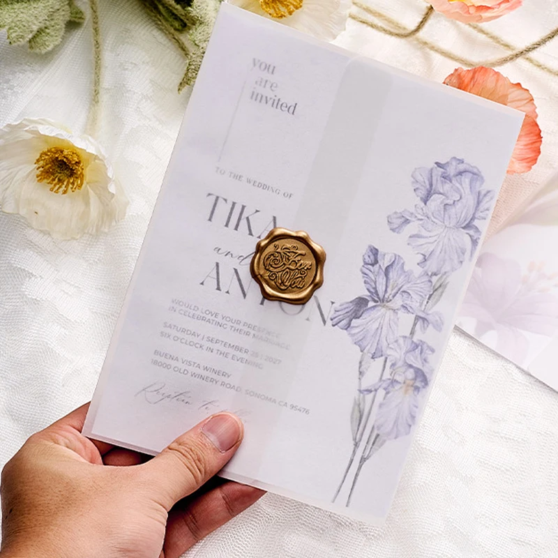 

50pcs/lots 18x13cm Transparent Envelopes Small Business Supplies Paper Message Postcard Invitation Wedding Stationery Packaging