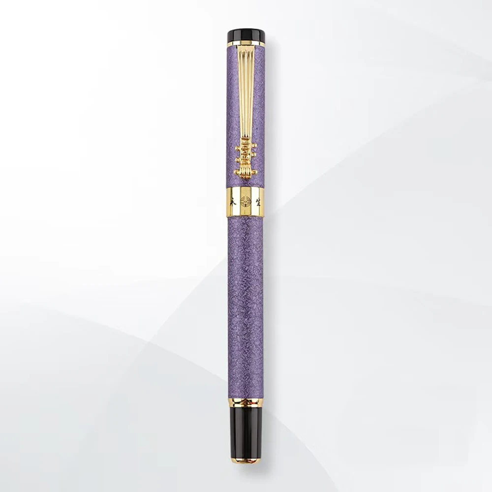 0.5mm Fine Nib Fountain Pen Black Metal Calligraphy Writing Gift Quality Ink Pen for Business And Office