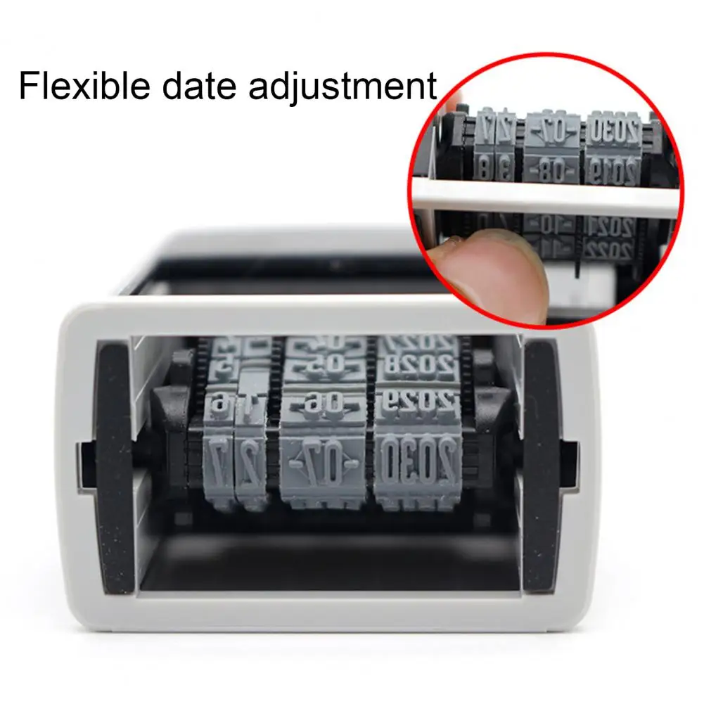 Auto-Inking Mini Data Stamp, Carimbo DIY, Scrapbooking Papelaria, Roda de rolamento, transporte, S-300
