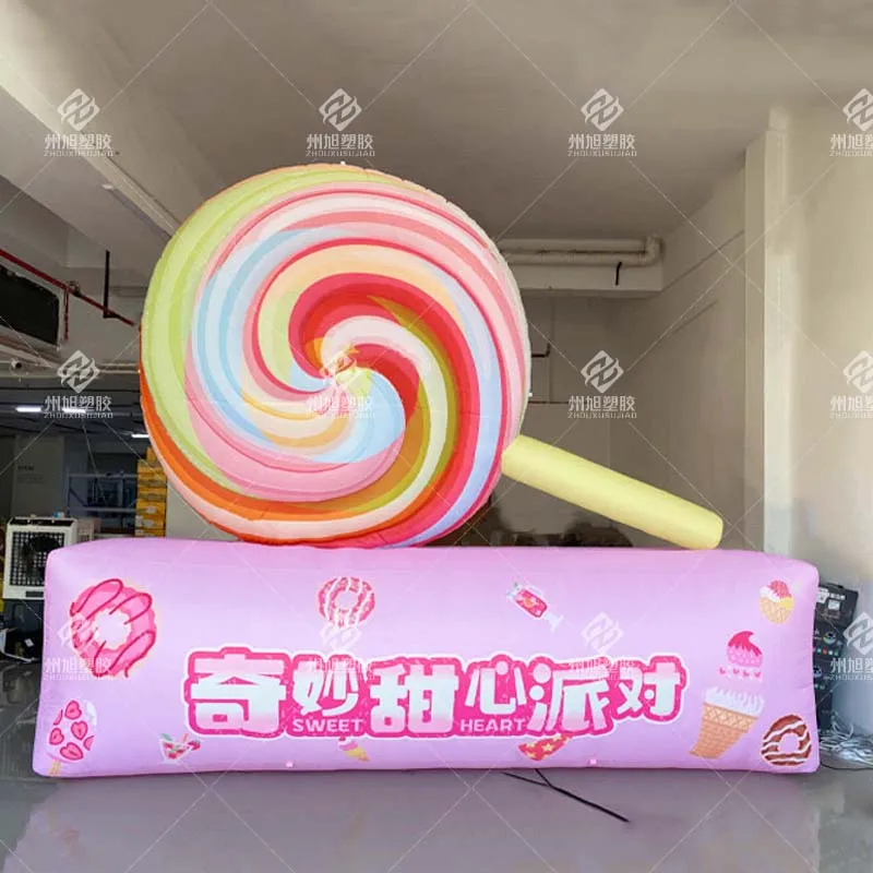 

Inflatable Lollipop with Inflation Device,Customizable Inflatable Model with Text,Holiday Advertising Decoration