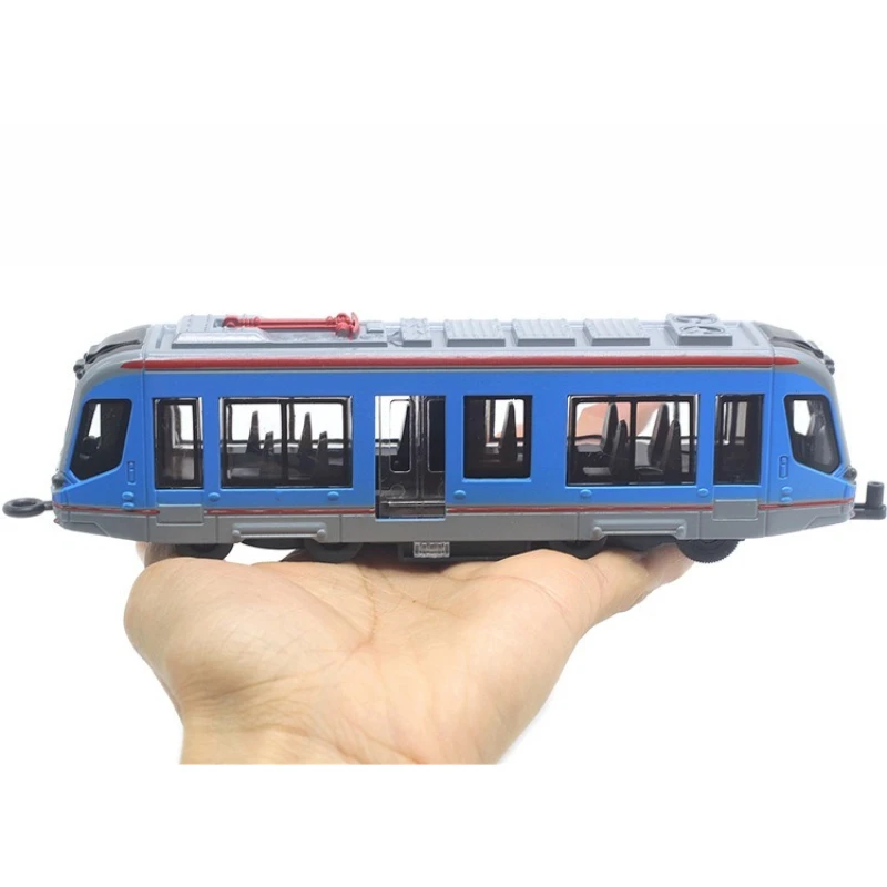 

Alloy Swiss Double Headed Subway Tram Model, Power Back Door, Classic Car Model, Hot Selling New Toy