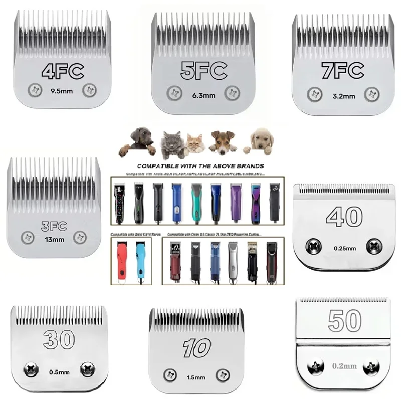 

Professional Pet Dog Clipper Blade Fit Most Andis,Oster A5,wahl KM Animals Clippers Grooming Hair Trimmer