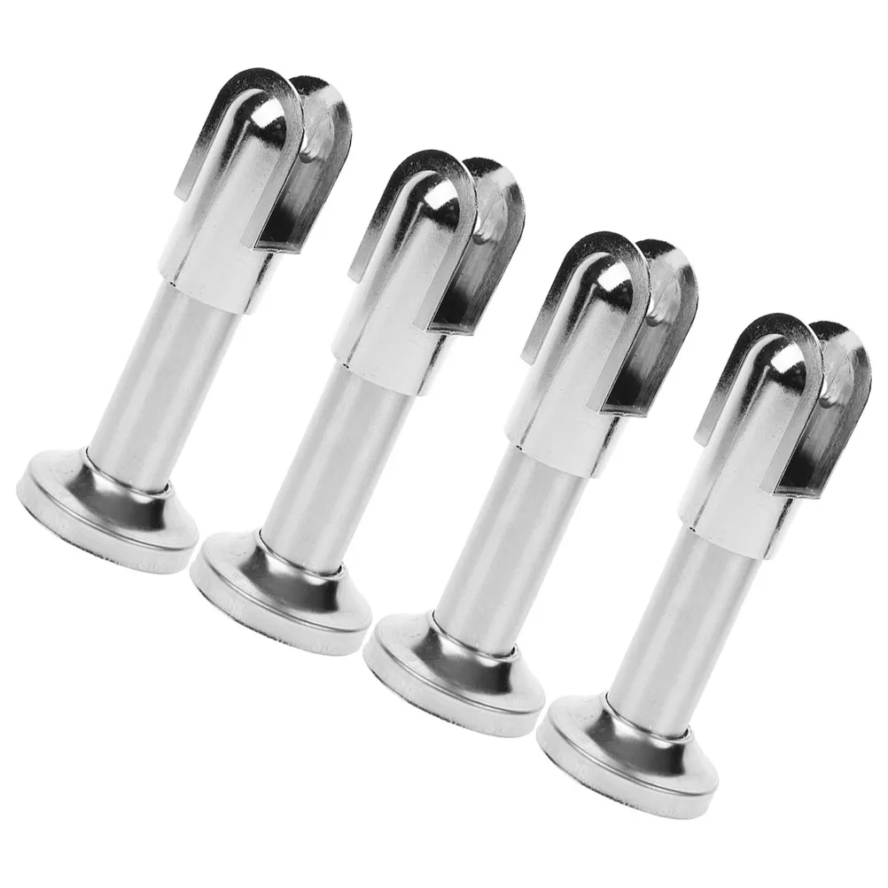 

4pcs Stainless Steel Support Feet for Public Restroom Partition Fittings Hardware StableBracket Bathroom Accessories