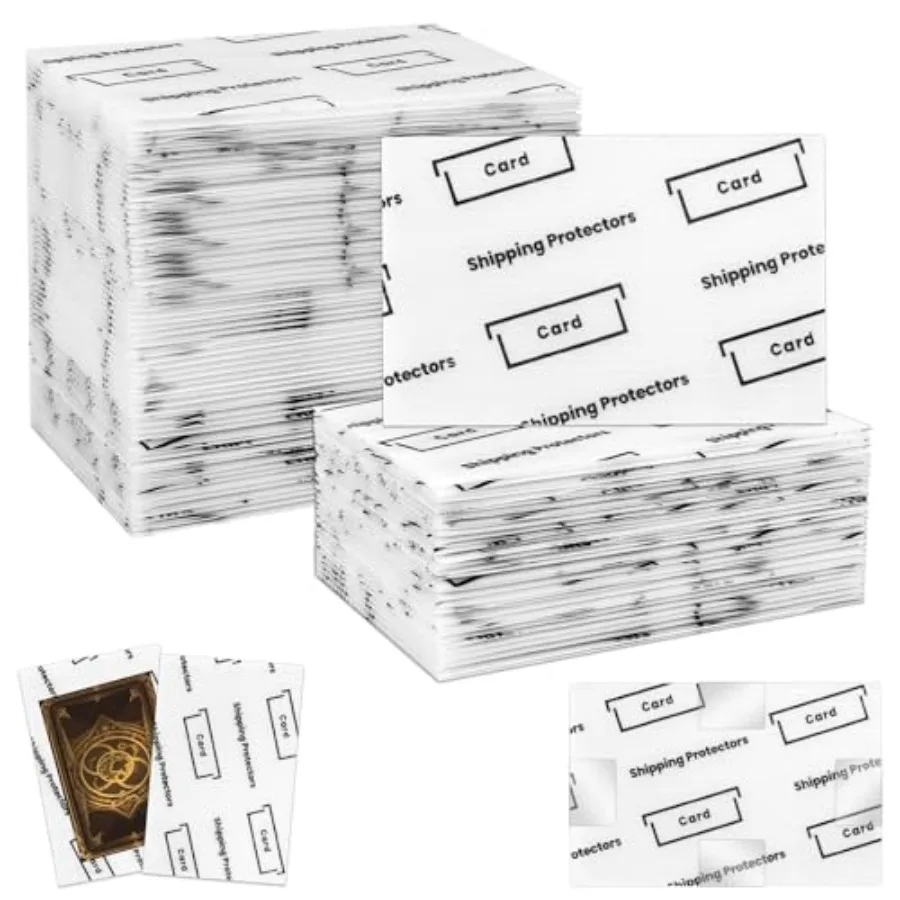

150 Pack Trading Card Shipping Protectors4''x6'' Plastic Sports Cards Mailing Protectors with Seal Stickers Hard Plastic Tradin
