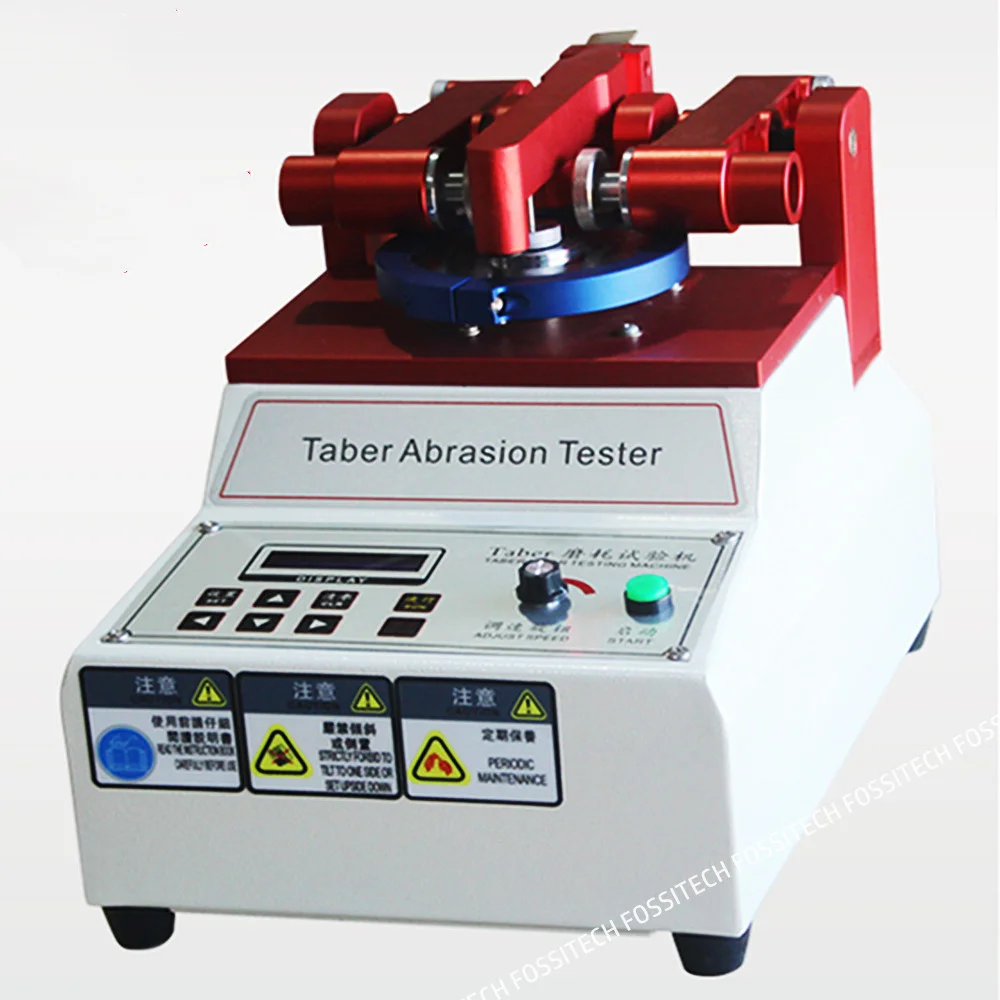 Imagem -03 - Taber Abrasão Tester Revestimento Pano Piso de Papel Superfície de Plástico Resistência à Abrasão Tester Taber Teste de Abrasão Rodas