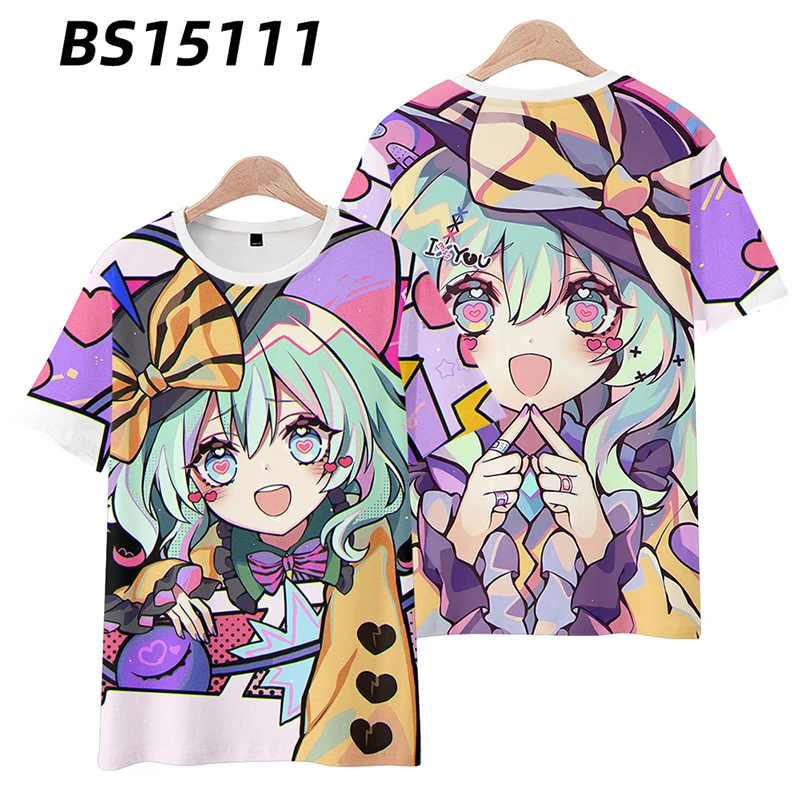 

Popular Japanese Games Touhou Project Print T shirt Fashion Men/Women 3D Harajuku Style T-Shirt Casual Boy Girl Short Sleeve Top