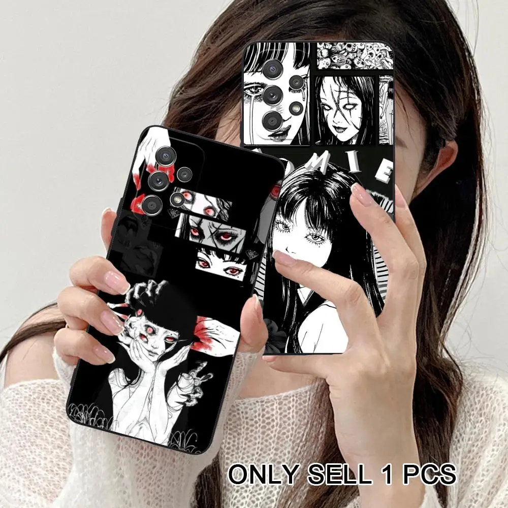 Manga Tomie Junji Phone Case for Samsung Galaxy A26 25 24 23 22 21 17 16 15 14 13 12 11 5G Soft TPU Shockproof Cover