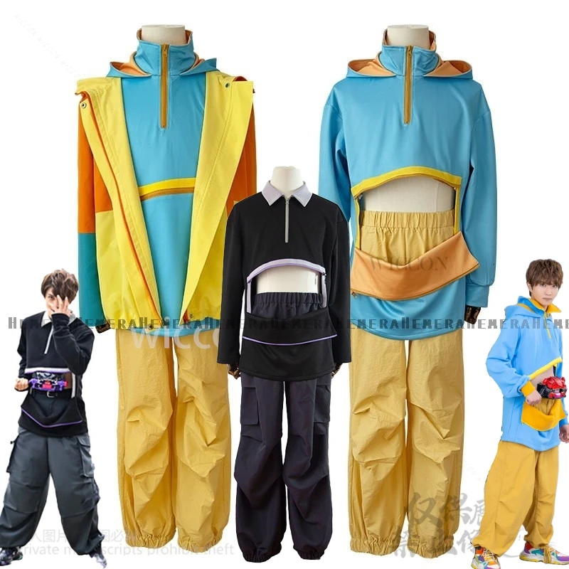 

Anime Movie GAVV Kameen Rider Cosplay Shoma Sutomakku Costume Uniform Coate For Halloween Christmas Gifts Man Woman Customized