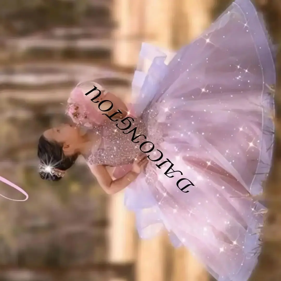 

Румяно-розовые платья с цветочным узором для девочек по индивидуальному заказу на свадьбу, блестящий жемчуг, пышное роскошное платье принцессы для дня рождения, официальных мероприятий