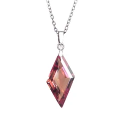Elegant Zultanite Pendant Sterling 925 Silver 15*30mm Created Sultanite Necklace Fine Jewelry Women Wedding Party Gift