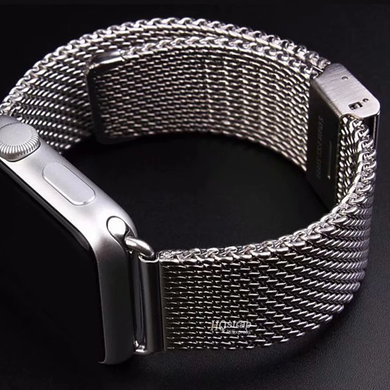 1.0mm Milanese Band for Apple Watch 49mm 45mm 44mm 41mm 40mm 38mm 42mm Metal Bracelet for Iwatch 8 7 6 5 4 SE 0.4mm 0.6mmm Strap