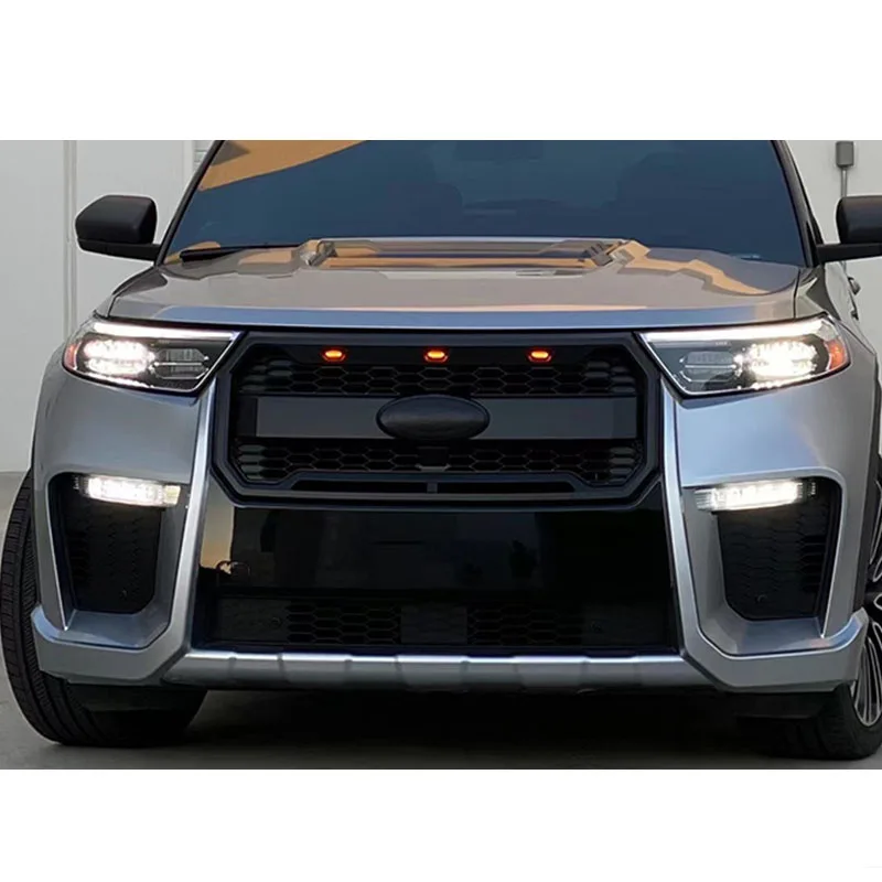 Factory Price For Ford Explorer Refit Front Bumper With Grill For ForFord Explorer Body Kit Car Bumper 2020 2021