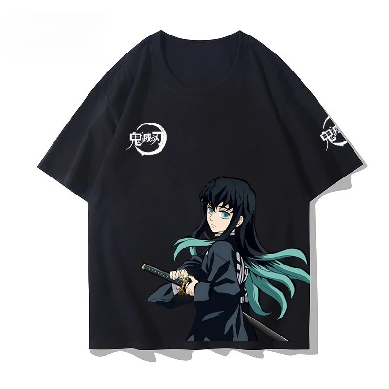 2026 Neues Demon Slayer Anime Print T-Shirt Kurzarm-T-Shirt Herren- und Damen-T-Shirt Sport Fitness Herren-T-Shirt