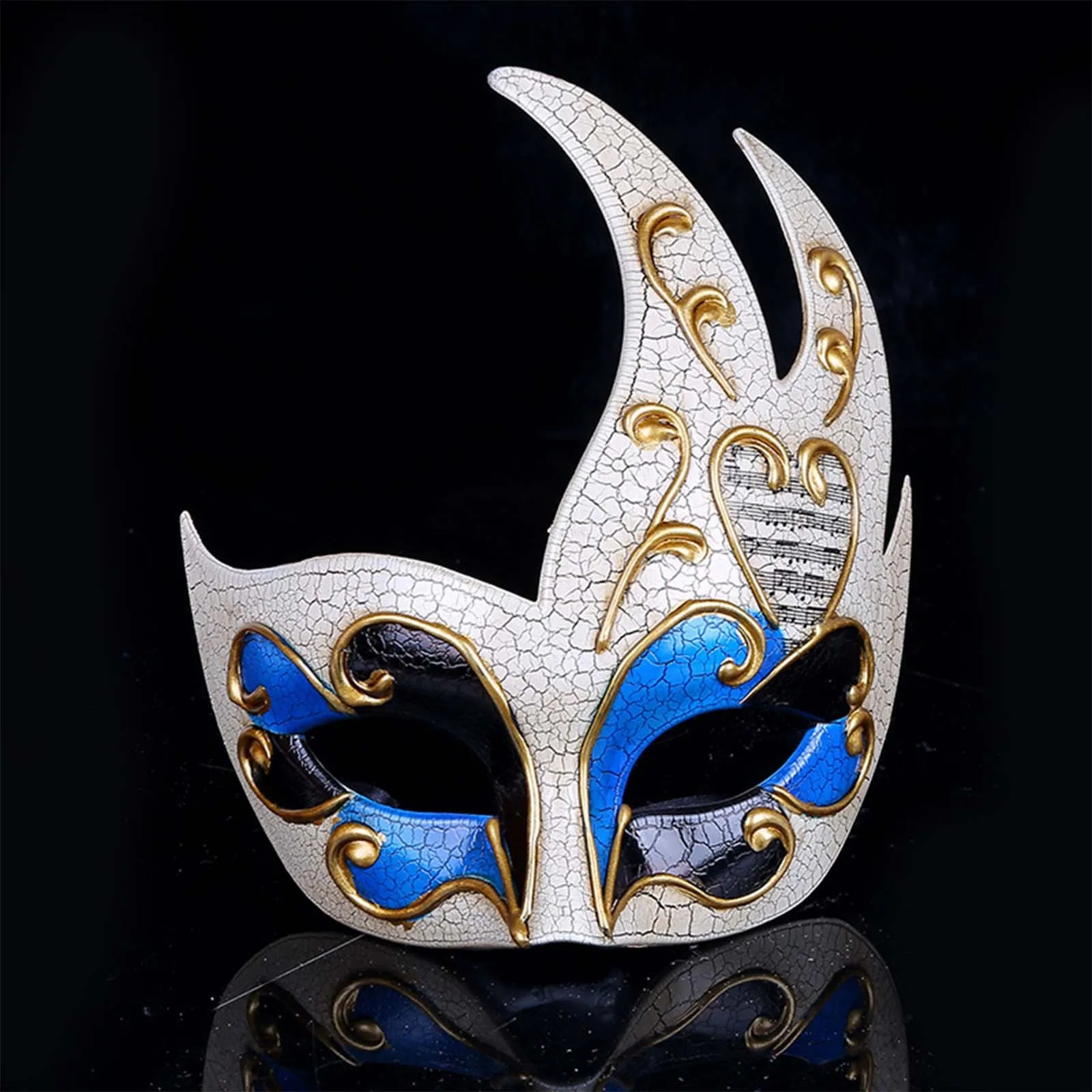 1Pcs Ladies Men Masquerade Ball Mask Venetian Party Eye Mask New Black Carnival Fancy Dress Costume Party Masks Decor Decoration