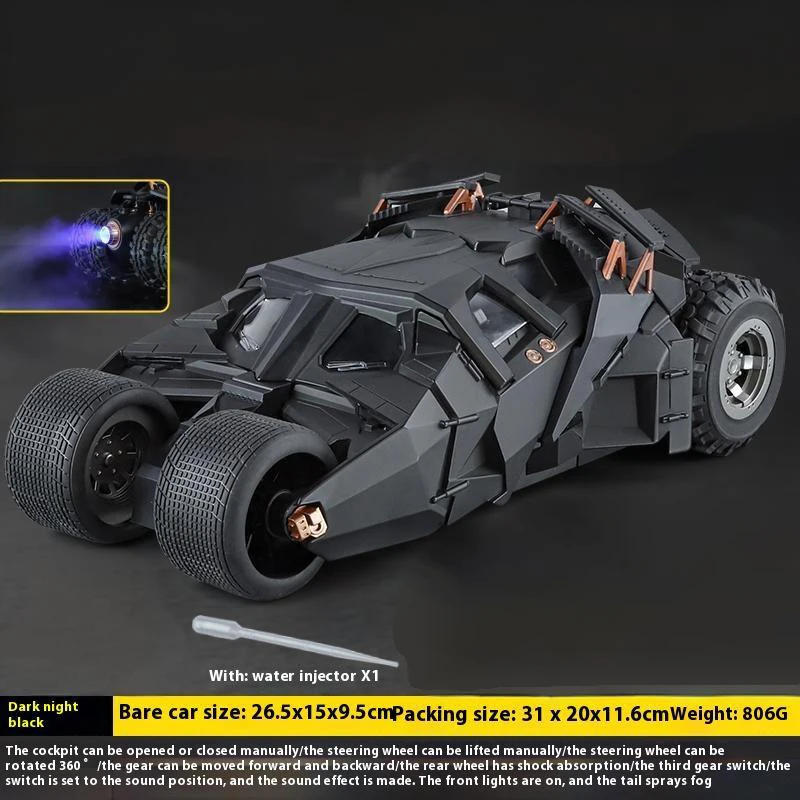 1:18 バットモービルタンブラー合金金属車ダイキャストおもちゃの車車