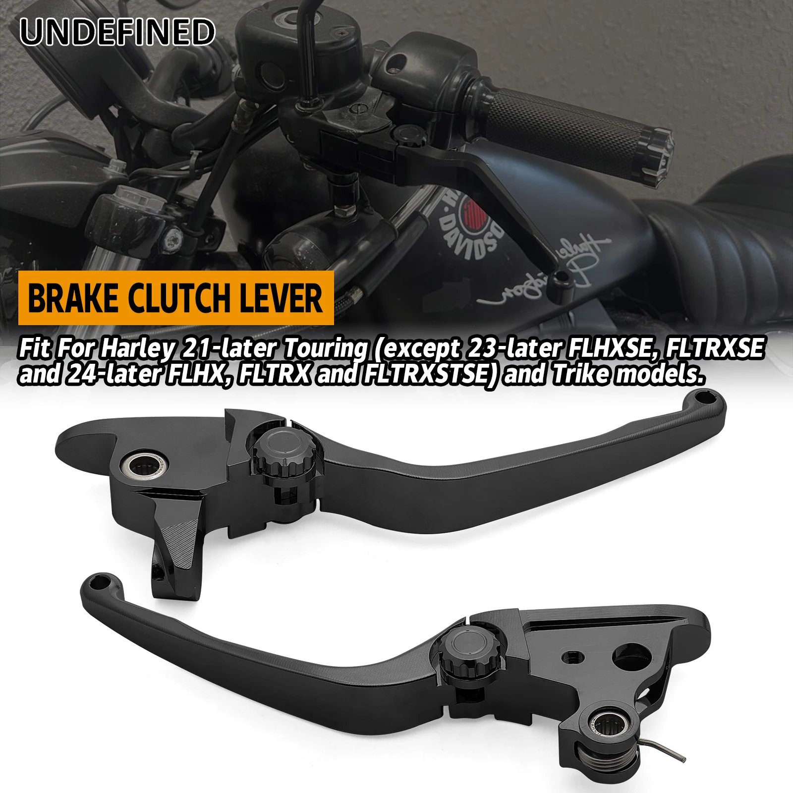 Motorcycle Levers Brake Clutch Handle Lever Adjustable for Harley 2021-later Touring Road King Electra Road Street Glide Trike