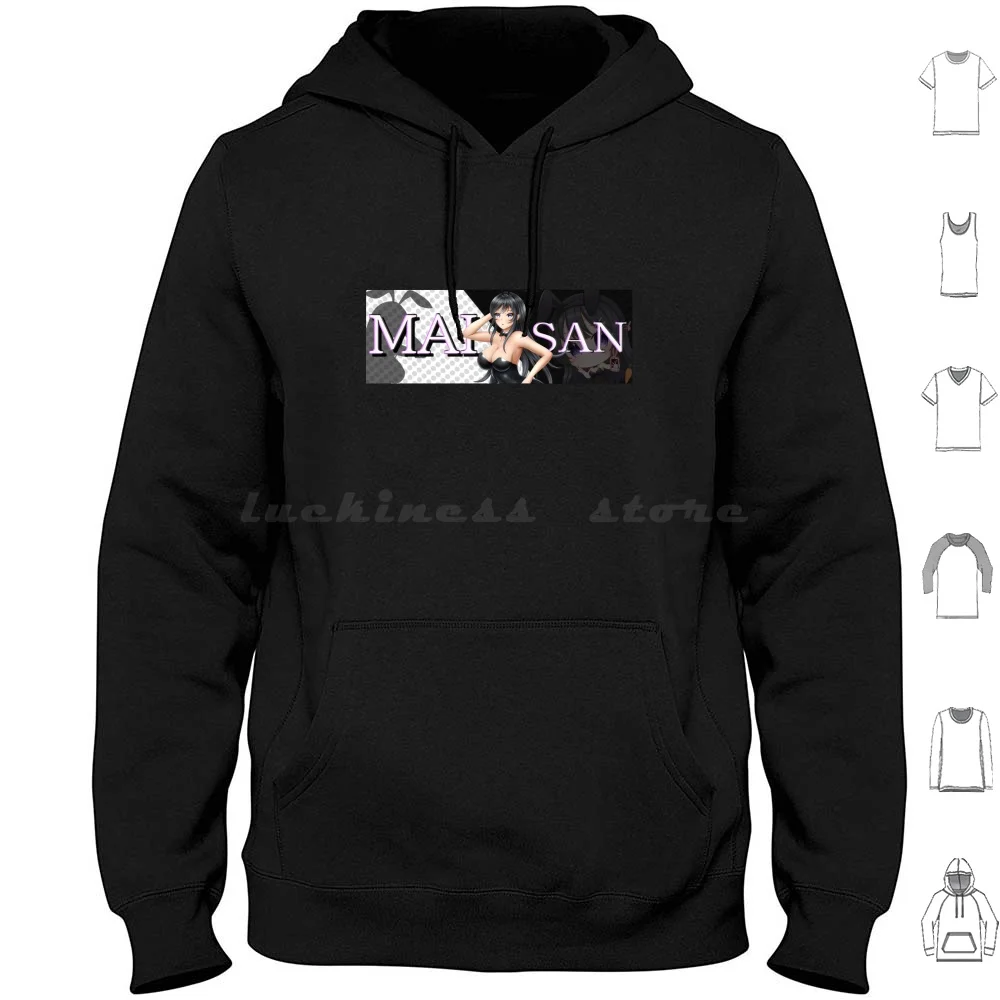 Mai San Anime Slap Hoodies Long Sleeve Mai Sakurajima Mai Sakurajima Bunny Girl Anime Rascal Does Not Dream Of
