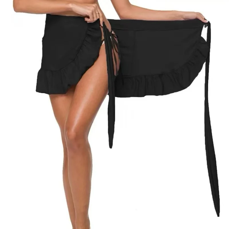 Amber High Waist Ladies Swimsuit Skirt Style  Cover up Slimming Swimwear with Lace Design Women's Fitness Swimwear