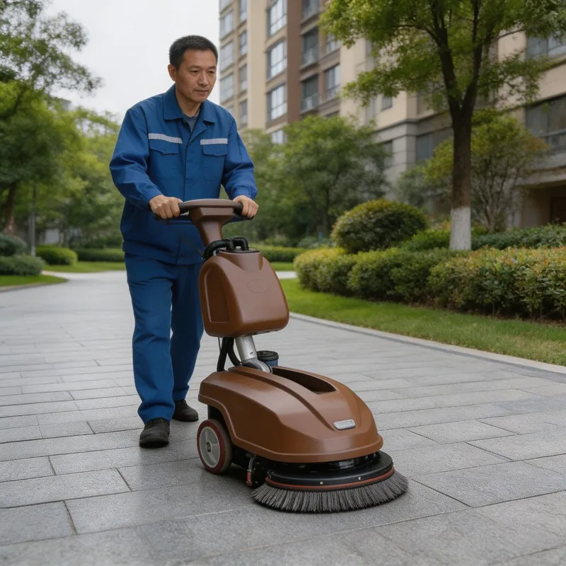 

Поломоечная машина с ручным управлением для уборки вестибюлей офисных зданий, 20-дюймовая автоматическая поломоечная машина-сушилка