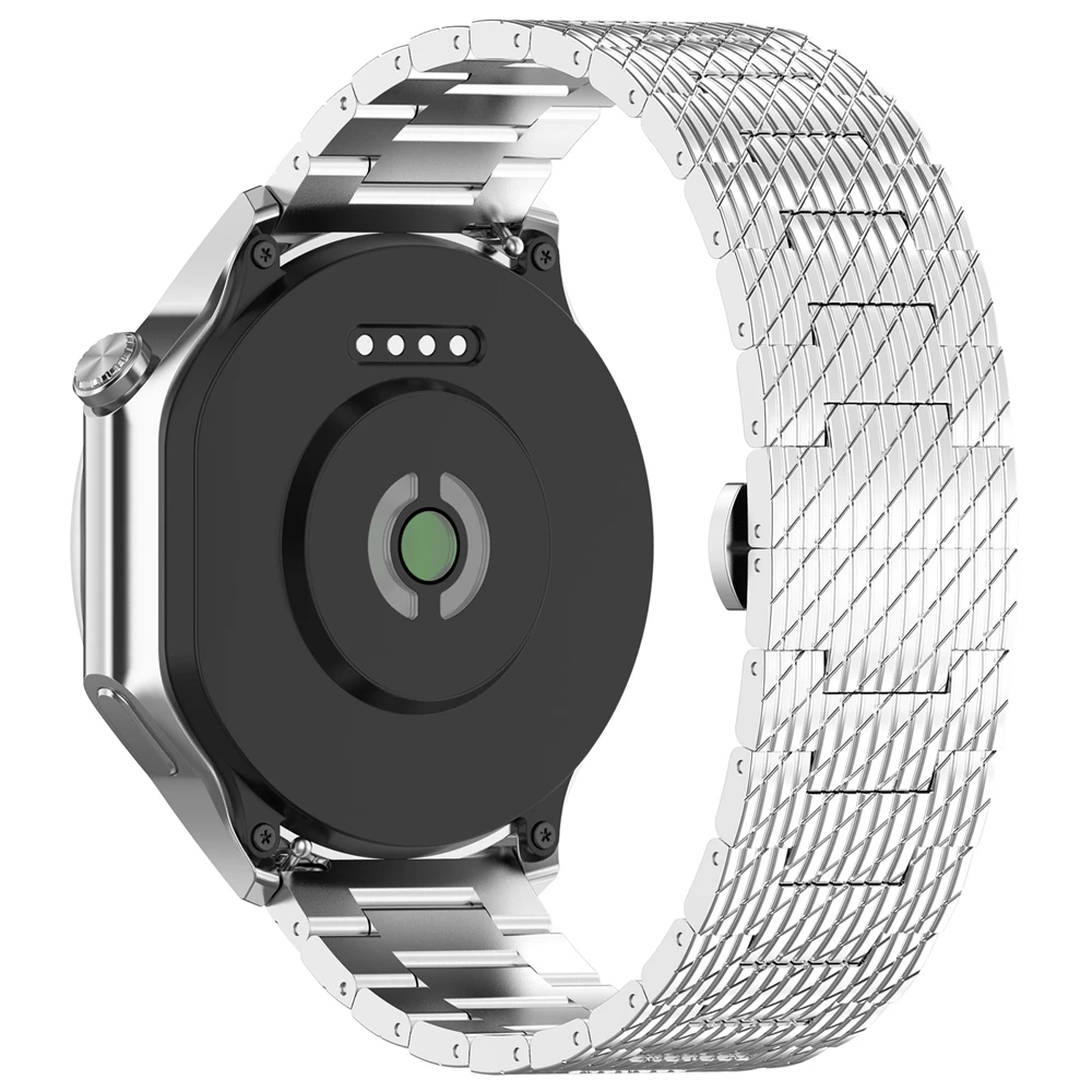 20MM 22MM Stainless steel Universal strap for Huawei Watch GT2 GT3 gt4 / watch 2 3 3pro 4 4pro textured metal wristband For Sams