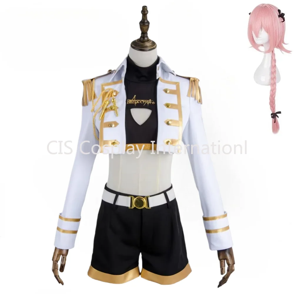 Unisex Anime Cos Fate/Grand Order FGO Astolfo Cosplay Costumes Outfit Halloween Uniform Custom Size