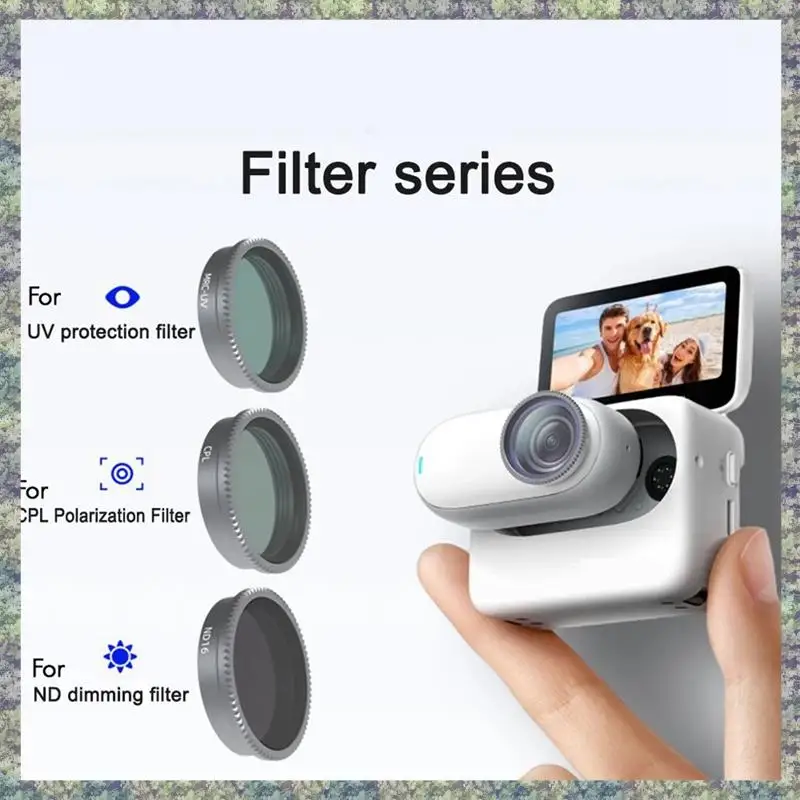 WON For Insta360 Go 2/3 Lens Filters ND8 ND16 ND32 ND64 MCUV CPL Night STAR Filter For Insta360 GO2 GO3 Sport Camera