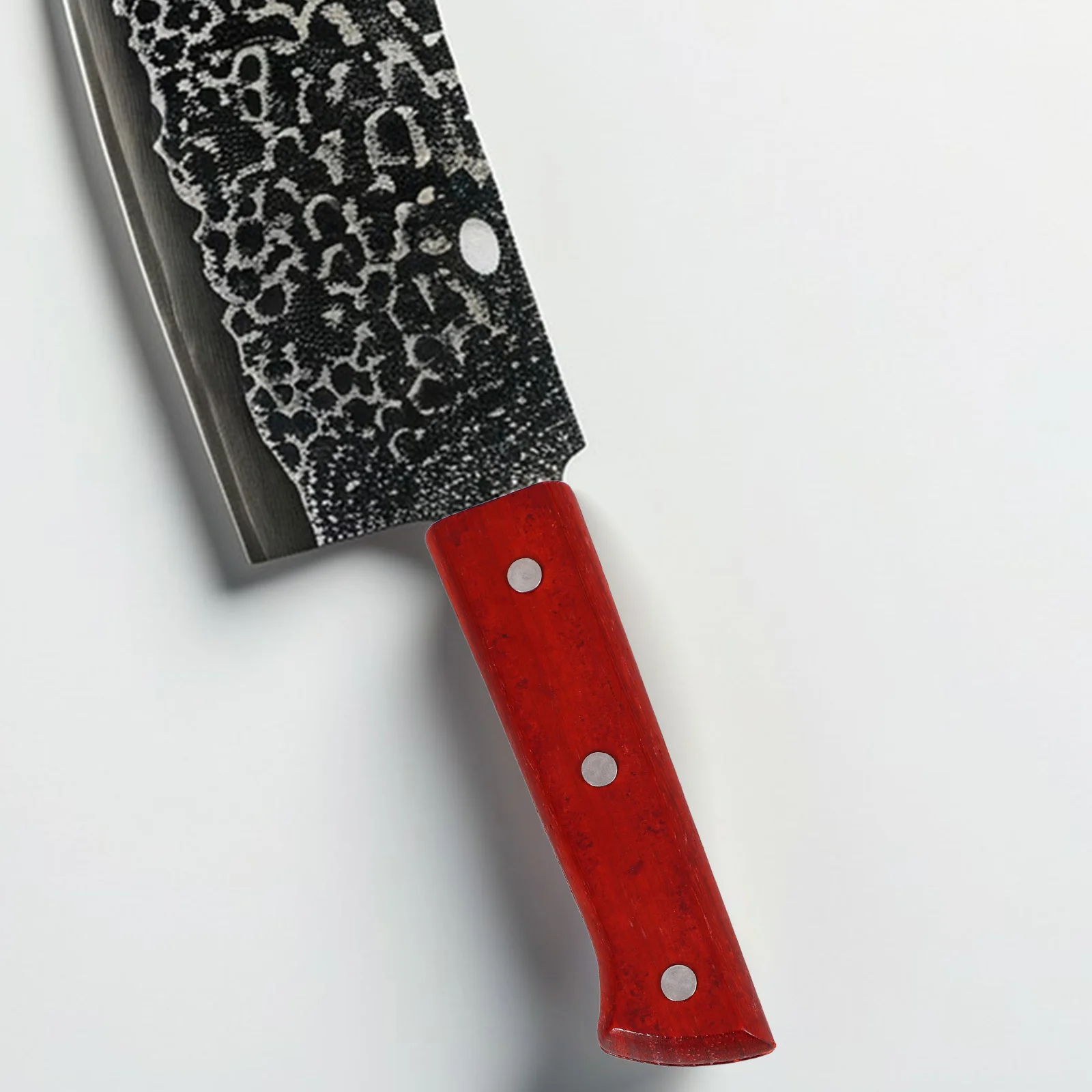 

Solid Wood Knife Handle Replacement for Chef Kitchen Fruit Meat Cleaver Handles Vegetable Chopper Tool Holder