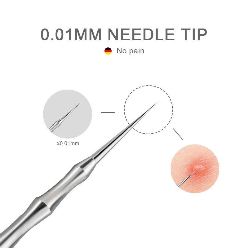 2023 German Acne Blackhead Removal Needles Pimples Blackhead Clip Tweezers Beauty Artifact Blemish Extractor Remover Needle Tool