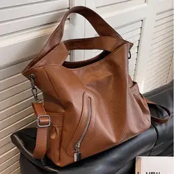 Borsa Hobo femminile borse a tracolla di grande capacità Big Stylsih Tote Bag Ladies Soft Leather Hobos Messenger Bags borsa Shopper donna