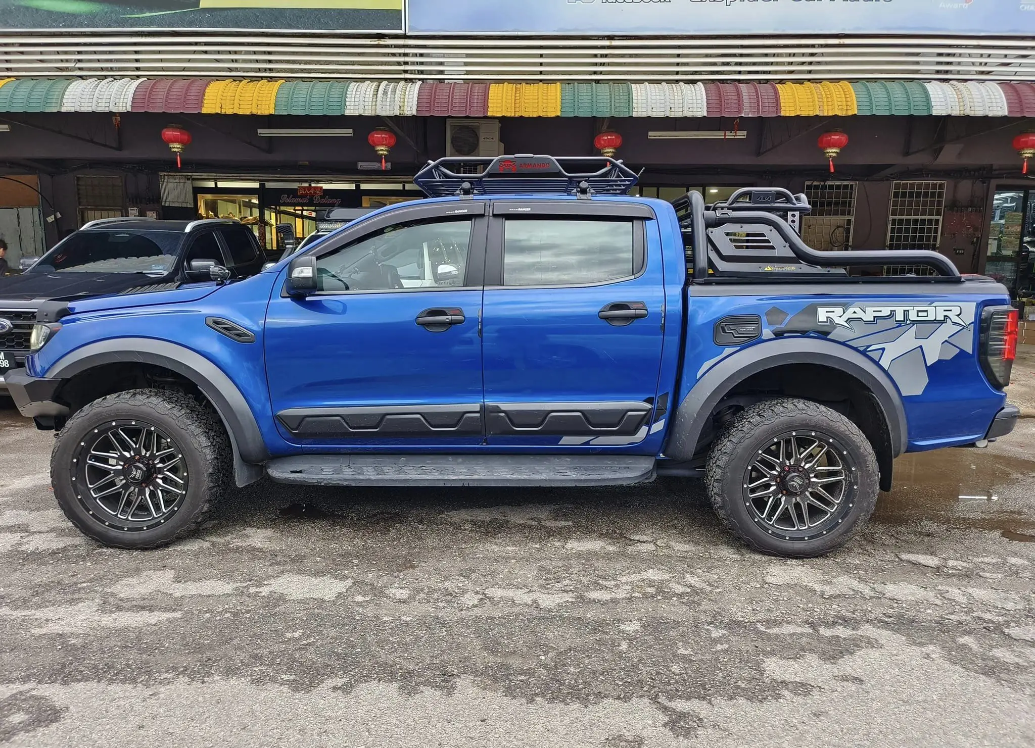 Karosserie verkleidung Seitentür forms chutz, kompatibel mit Ford Ranger Raptor 2014-2017 4x4 Autoteil zubehör – Detail 12