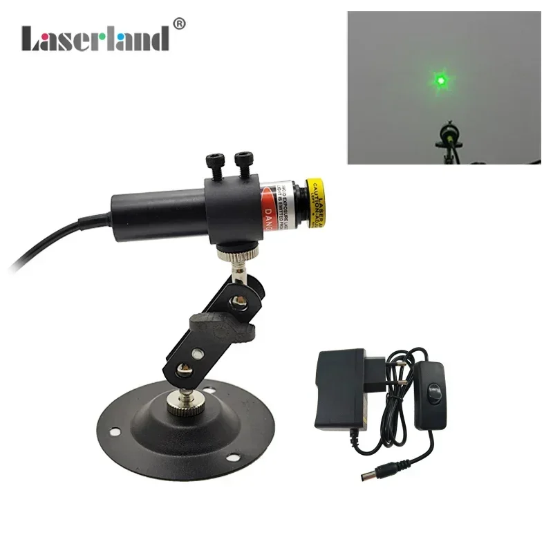 532nm Focusable Green Dot Module Diode Locator for Laser Vortex Tunnel Halloween Haunted House 18mm