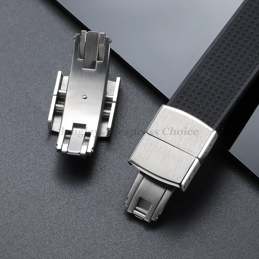 أضعاف مشبك انقر نقرا مزدوجة فراشة 16 مللي متر 18 مللي متر 20 مللي متر الإفراج السريع شقة نهاية العالمي CTS حزام موضة الصلب فرشاة الأصلي مشبك