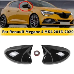 For Renault Megane 4 MK4 2016 2017 2018 2019 2020 Car Rearview Side Mirror Cover Wing Cap Exterior Door Housing Shell Trim ABS